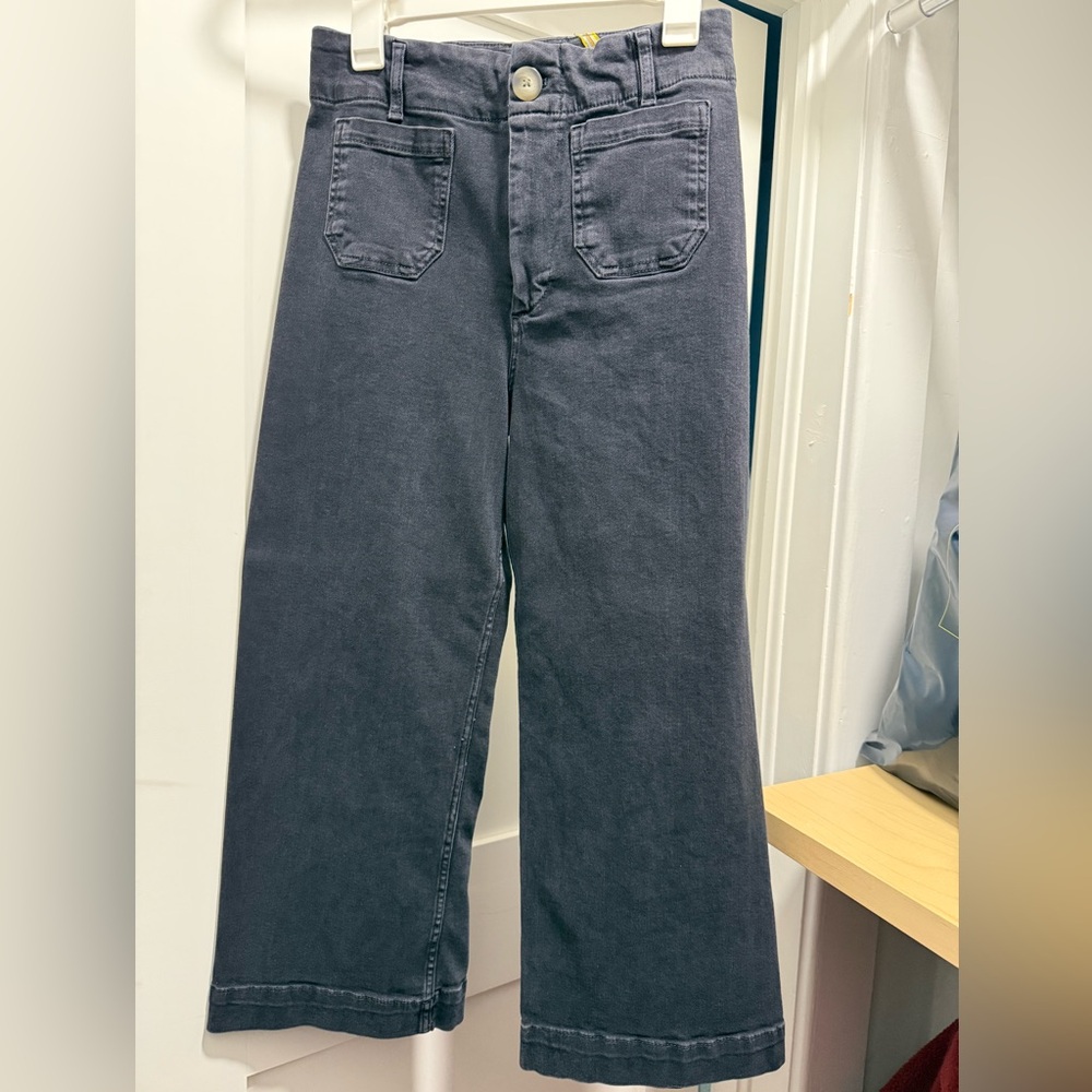 The Colette High-Rise Crop Wide-Leg Jeans by Maeve, Size 29